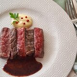 都城産・宮崎牛ランプステーキ～2色のソース～